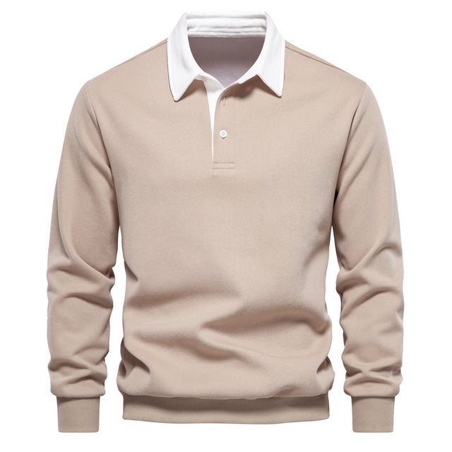 Classic Polo Sweatshirt | Multicolor | Casual | Cotton Blend