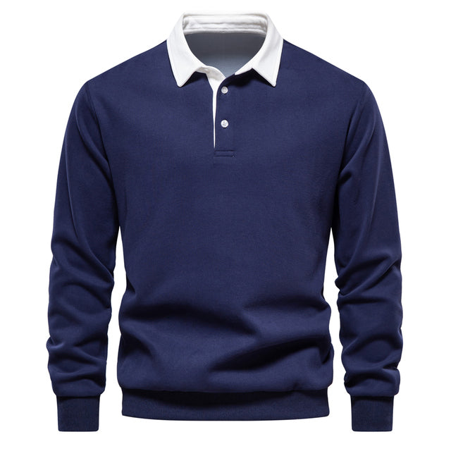 Classic Polo Sweatshirt | Multicolor | Casual | Cotton Blend