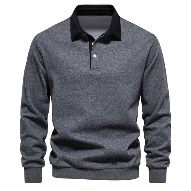 Classic Polo Sweatshirt | Multicolor | Casual | Cotton Blend