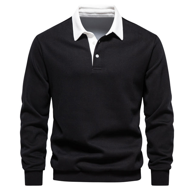 Classic Polo Sweatshirt | Multicolor | Casual | Cotton Blend