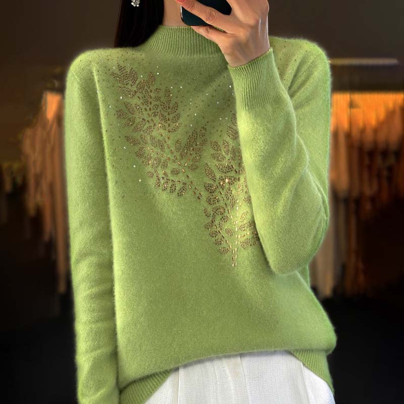 Stylish Embellished Knit Sweater | Everyday Elegance | Soft Knit Fabric