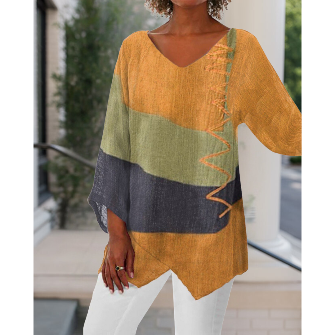 Color Block Knit Sweater | Bold & Cozy | Effortless Casual Style