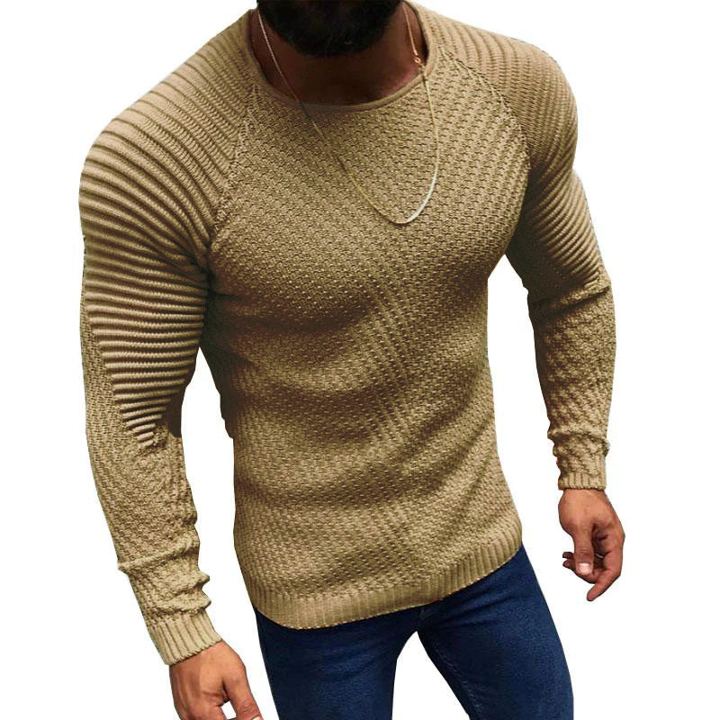 Ribbed Knit Crewneck Sweater | Slim Fit | Stylish and Comfortable