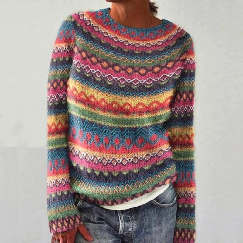 Colorful Fair Isle Knit Sweater | Cozy & Stylish | Winter Essential