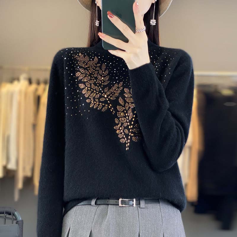 Stylish Embellished Knit Sweater | Everyday Elegance | Soft Knit Fabric