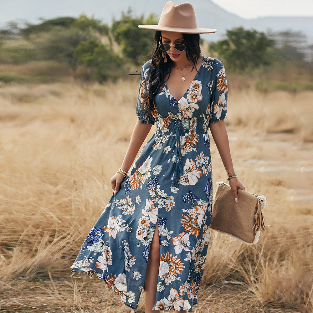 Amelia | Boho Maxi Dress | Cotton Blend