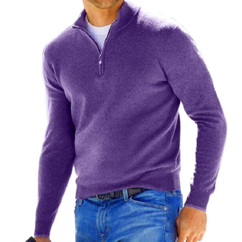 Half-Zip Sweater | Cotton Blend | Stylish and Comfortable