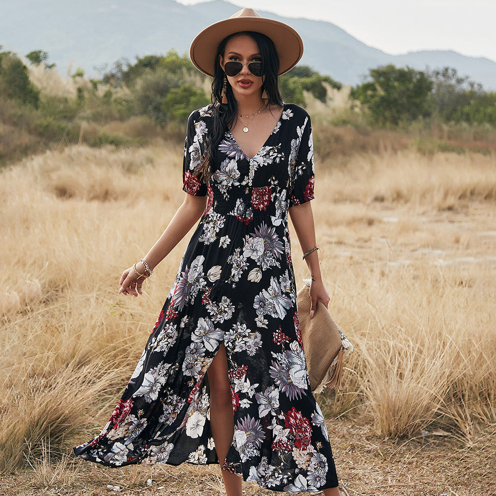 Amelia | Boho Maxi Dress | Cotton Blend