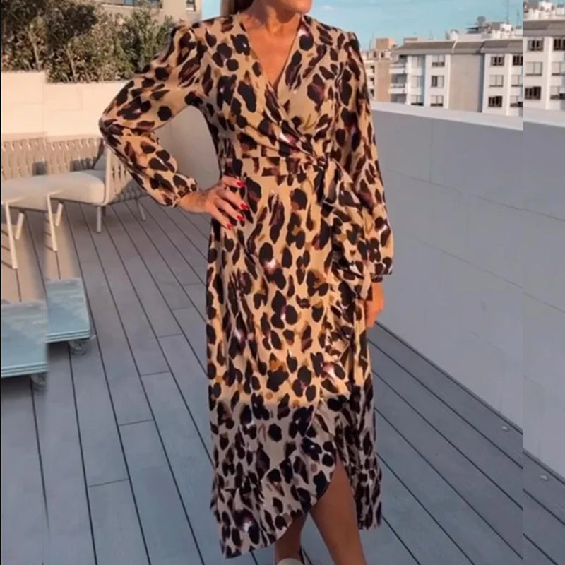 Lana | Leopard Print | Evening Wear | Satin Blend