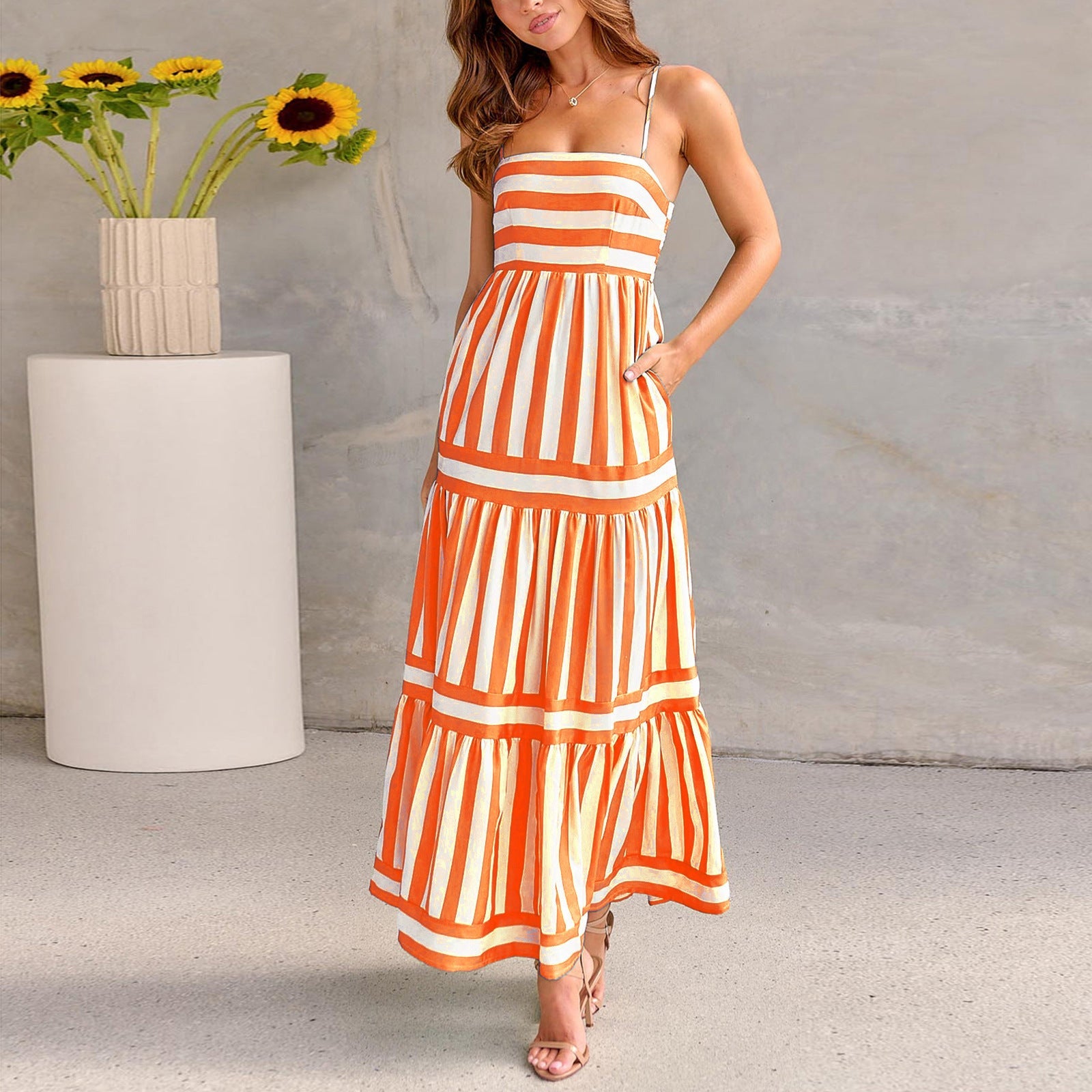 Elena | Summer Maxi Dress | Cotton Blend