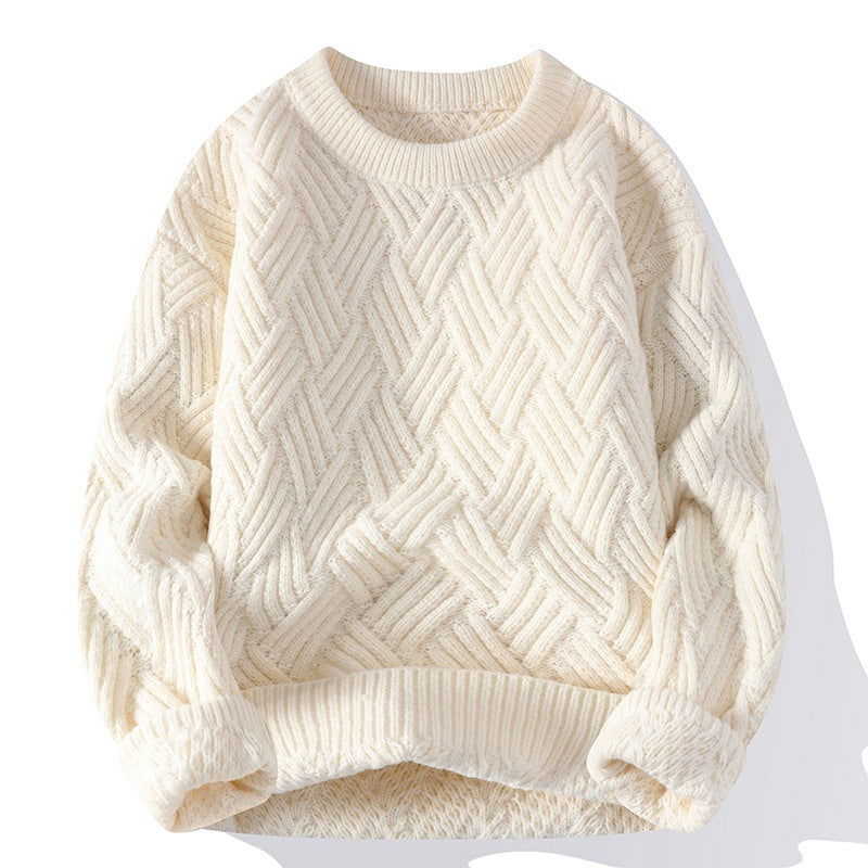 Cable-Knit Crewneck Sweater | Classic Design | Soft Cotton Blend