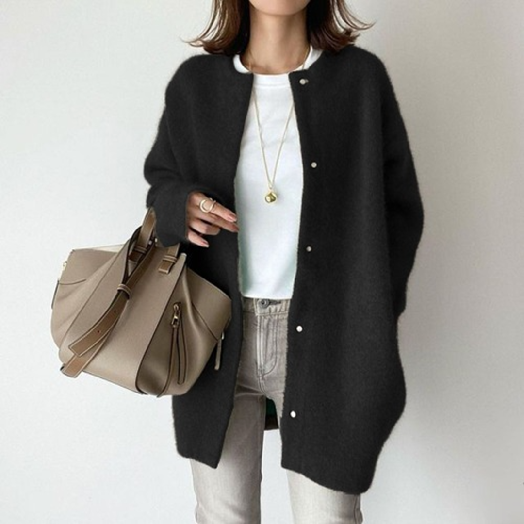 Chic Neutral Button-Up Cardigan | Effortless Elegance