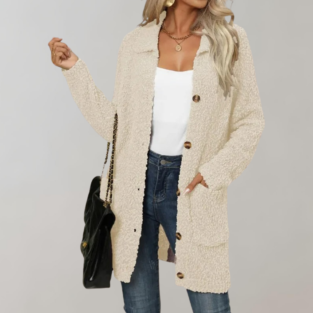 Cozy Sherpa Coat | Casual Winter Wear | Wool Blend