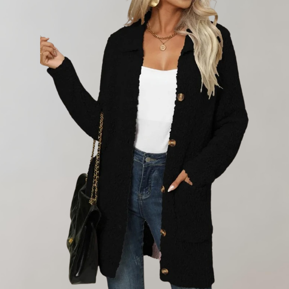 Cozy Sherpa Coat | Casual Winter Wear | Wool Blend