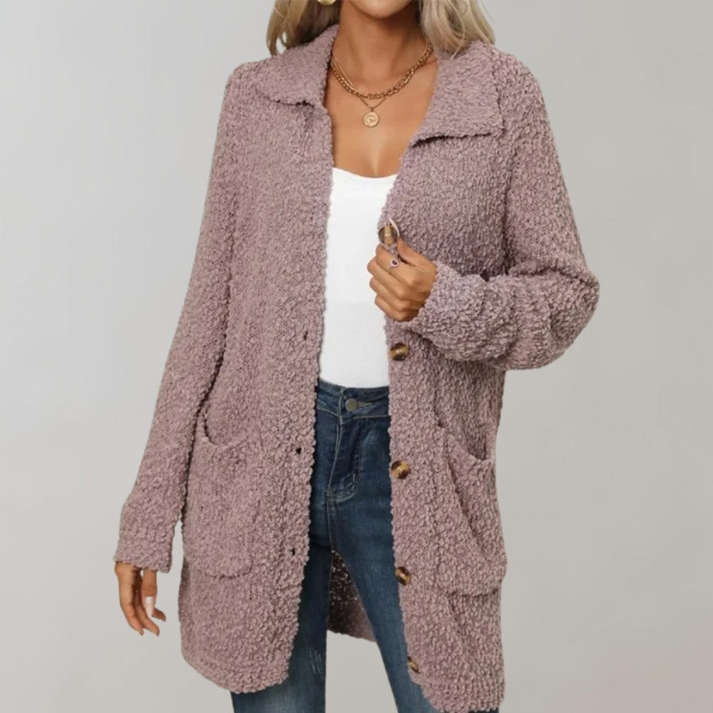 Cozy Sherpa Coat | Casual Winter Wear | Wool Blend