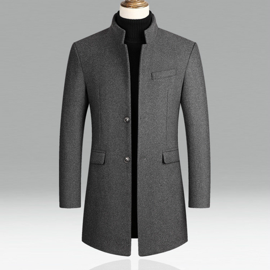 Men's Tailored Wool Coat | Classic Fit | Warm Winter Style | Wool Blend