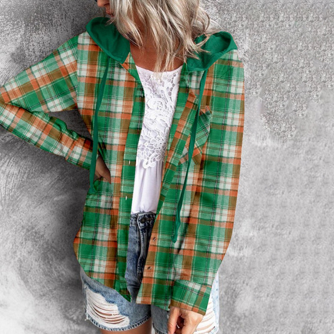 Plaid Hooded Shirt | Casual Comfort | Trendy Style