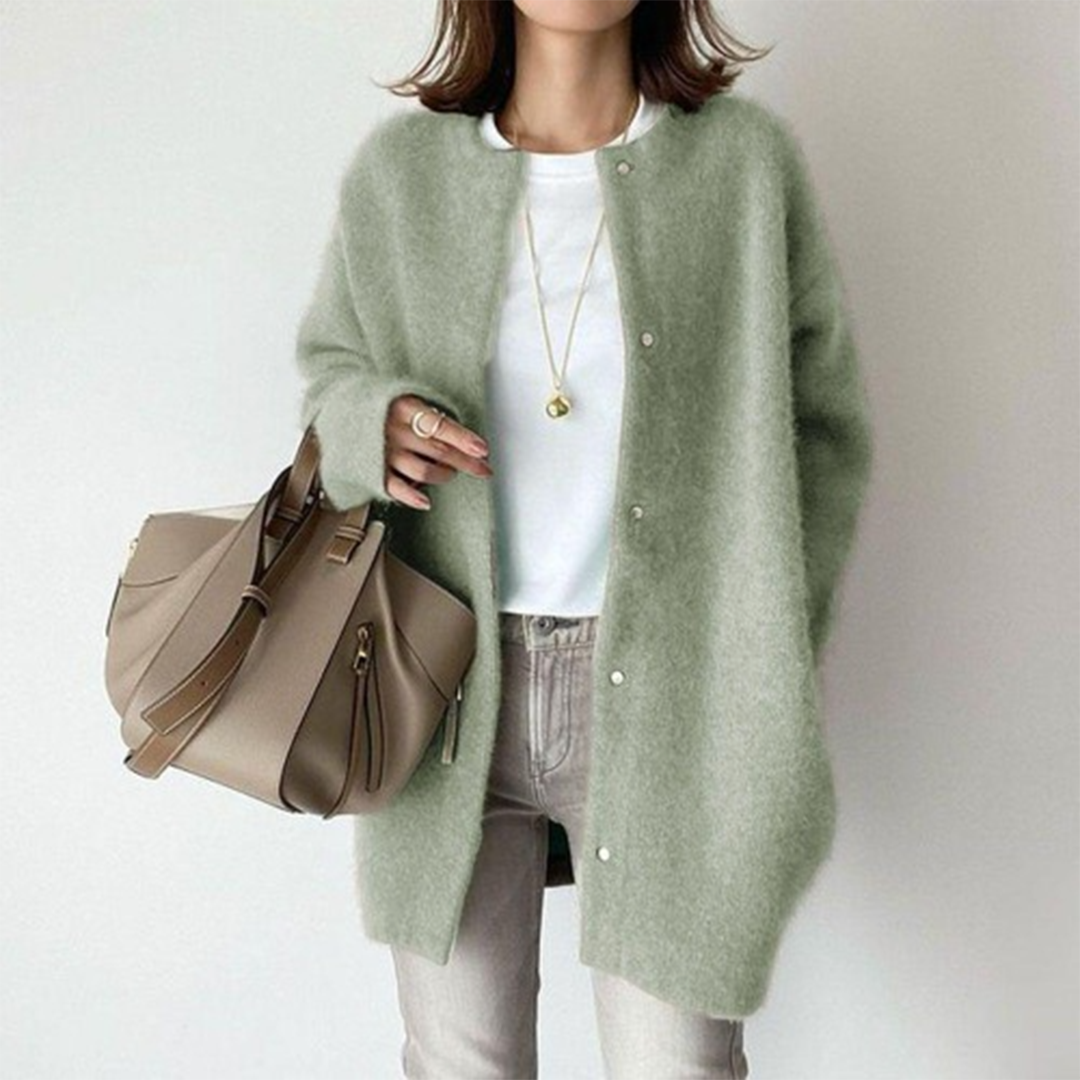 Chic Neutral Button-Up Cardigan | Effortless Elegance