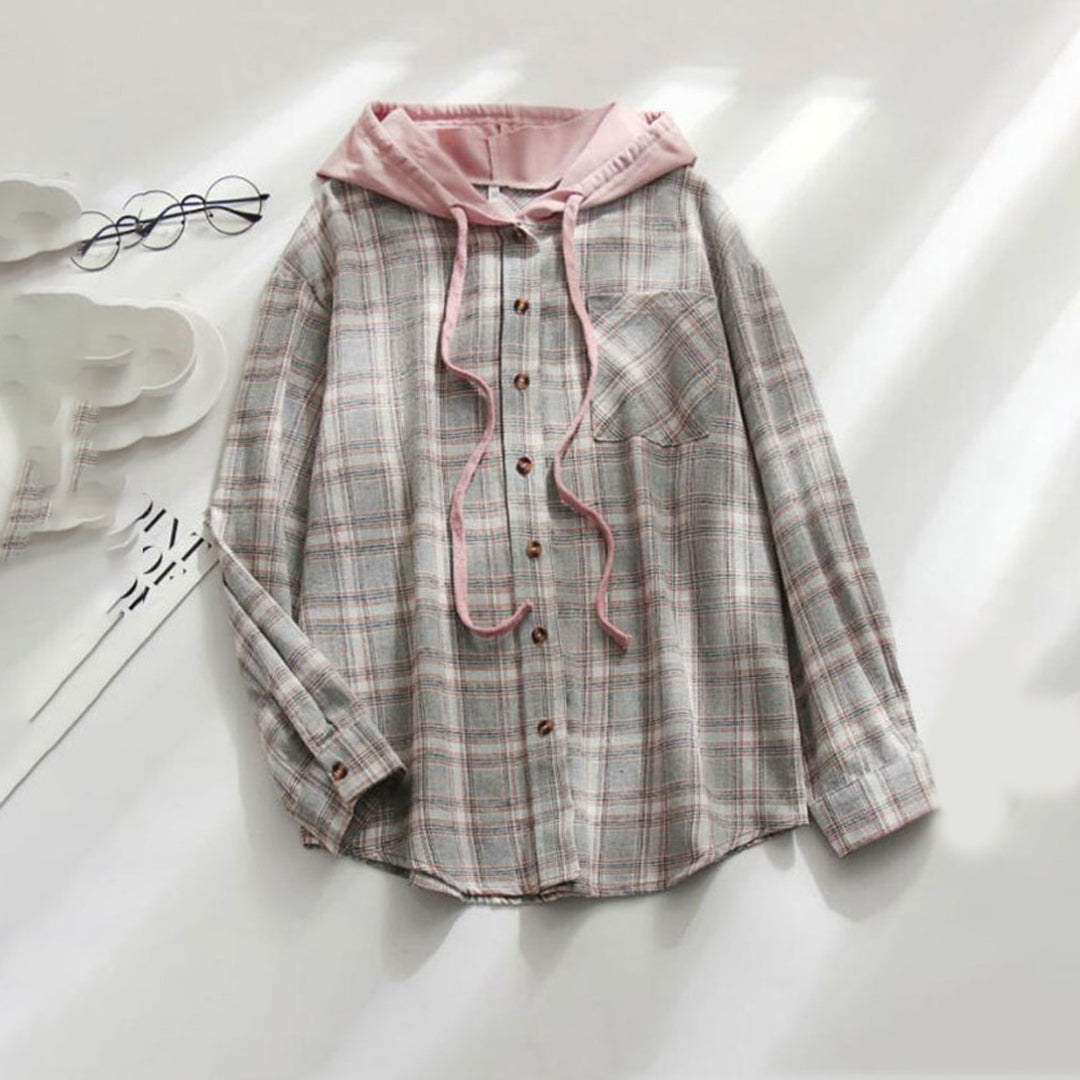 Plaid Hooded Shirt | Casual Comfort | Trendy Style