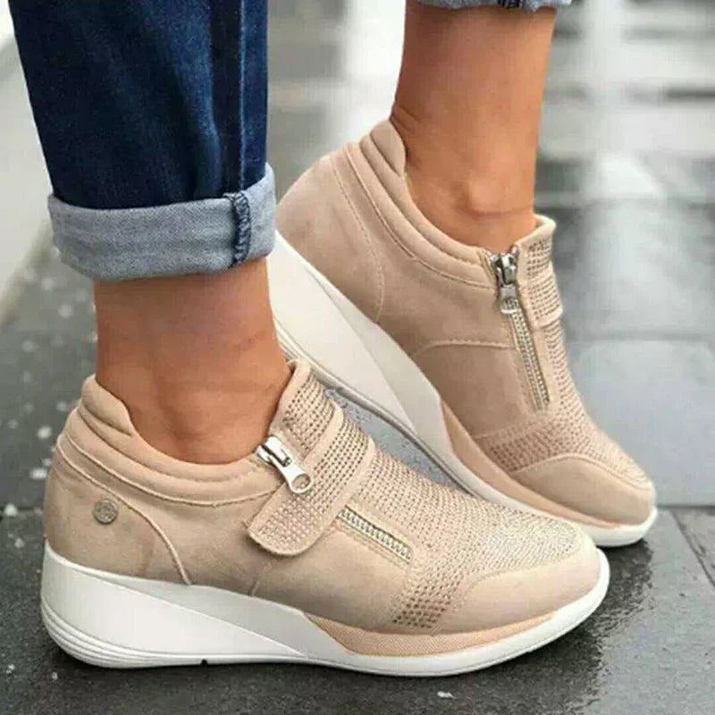 Orthopedic Wedge Sneakers | Comfort & Style | Easy On/Off