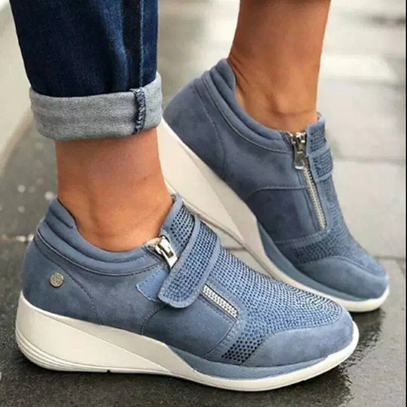 Orthopedic Wedge Sneakers | Comfort & Style | Easy On/Off