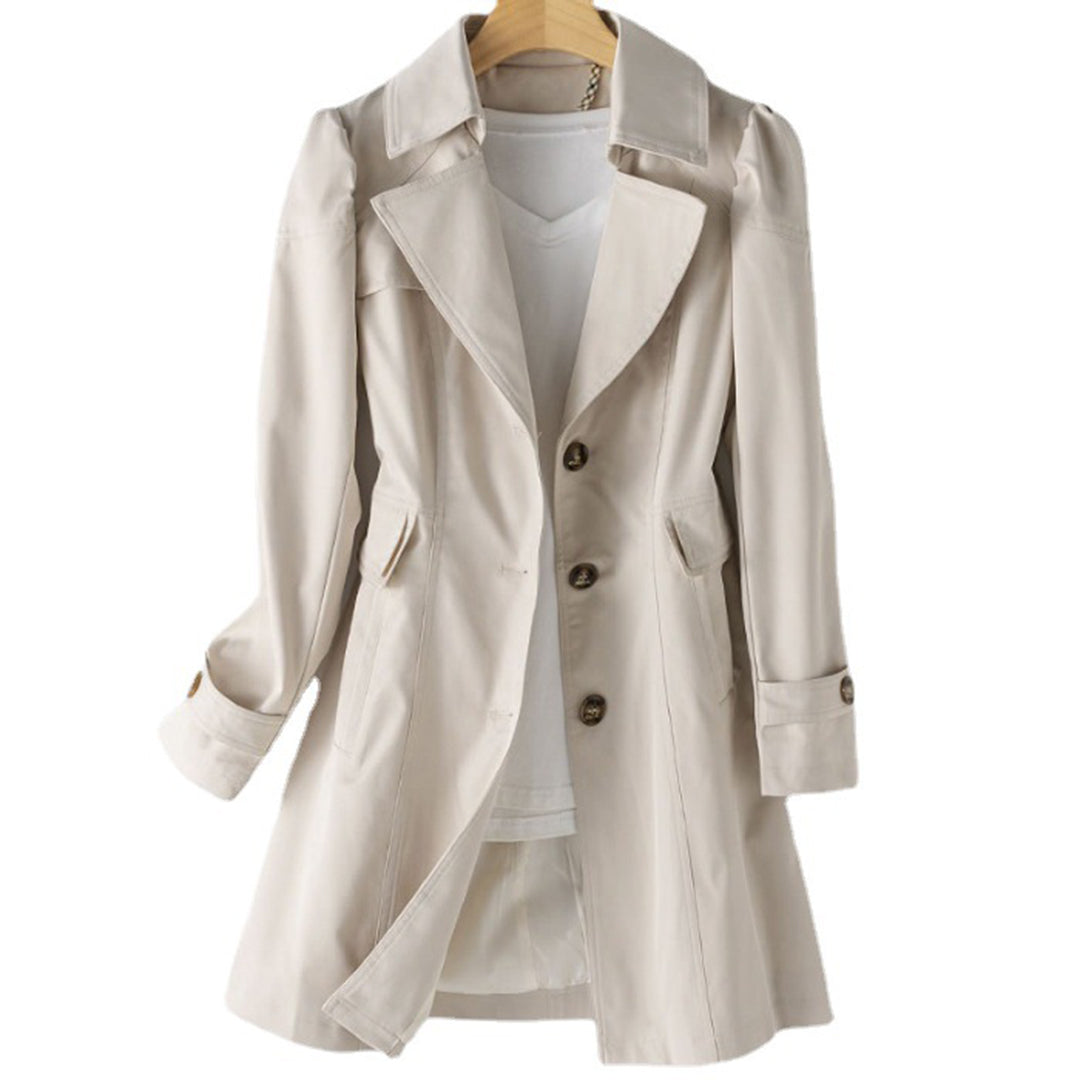 Classic Trench Coat | Polyester Blend | Tailored and Elegant