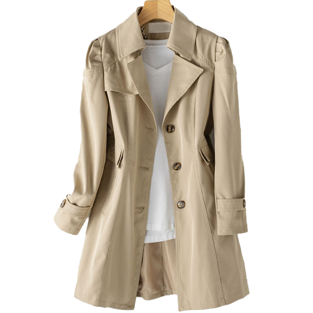 Classic Trench Coat | Polyester Blend | Tailored and Elegant