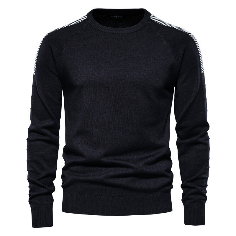 Crewneck Slim Fit Sweater | Lightweight Design | Modern Shoulder Detail