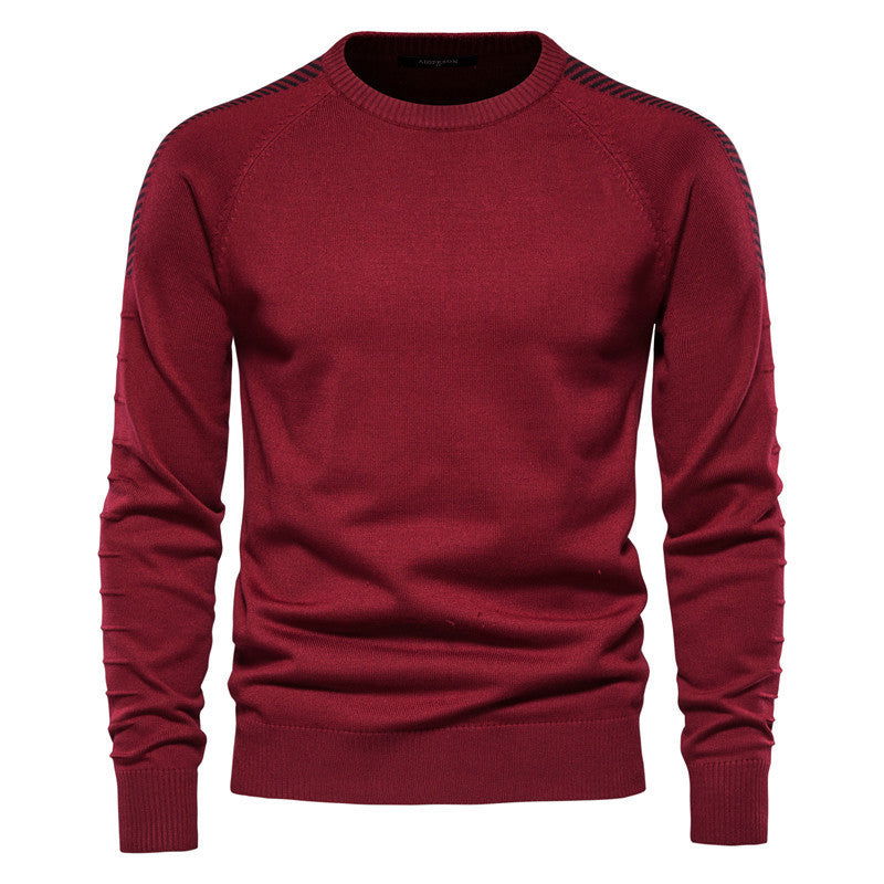 Crewneck Slim Fit Sweater | Lightweight Design | Modern Shoulder Detail