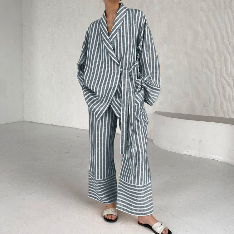 Striped Linen Set | Linen | Relaxed and Stylish