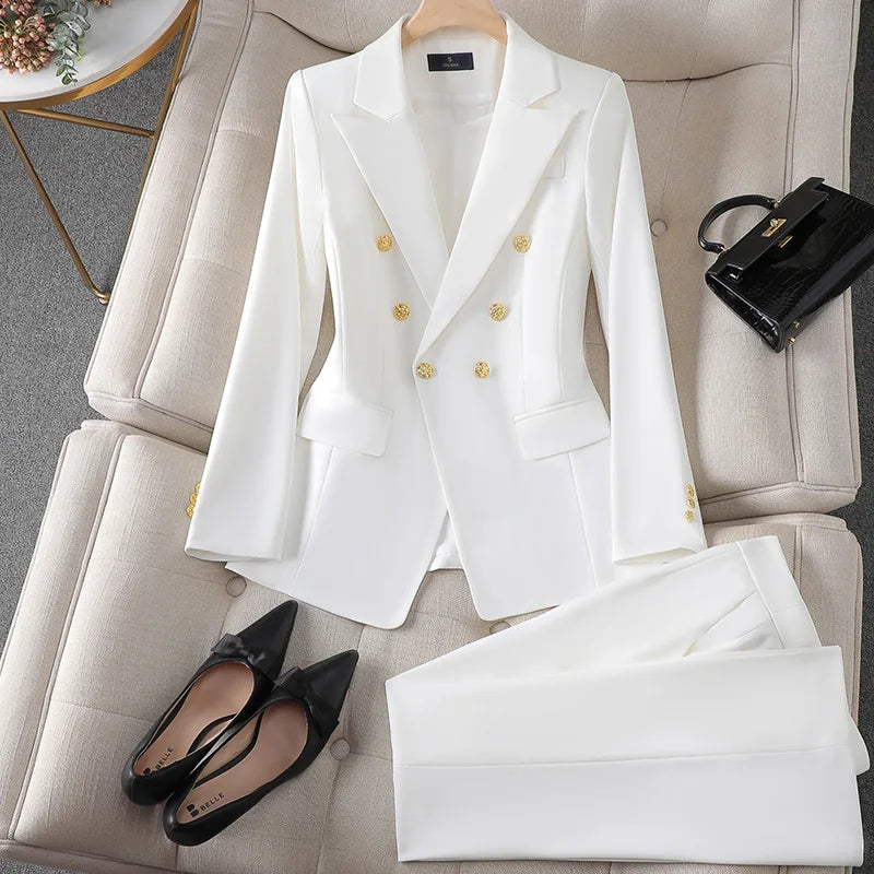 Office Lady Blazer and Pant Set | Multicolor | Polyester | Professional and Elegant