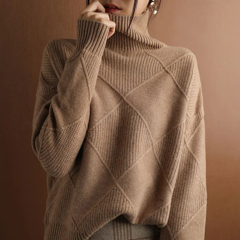Chunky Knit Turtleneck Sweater | Warm & Stylish | Effortless Winter Fashion