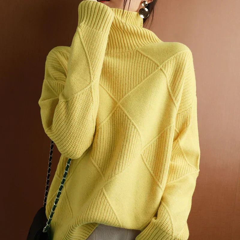 Chunky Knit Turtleneck Sweater | Warm & Stylish | Effortless Winter Fashion