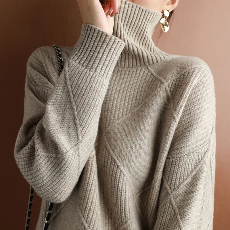 Chunky Knit Turtleneck Sweater | Warm & Stylish | Effortless Winter Fashion