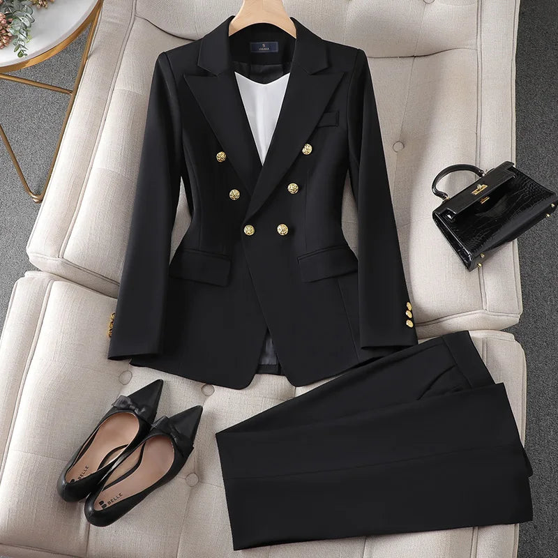 Office Lady Blazer and Pant Set | Multicolor | Polyester | Professional and Elegant