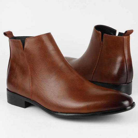 Men's Chelsea Boots | Multicolor | Genuine Leather | Rubber Sole