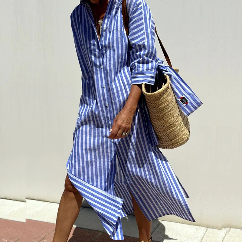 Isla | Shirt Dress | Cotton Blend