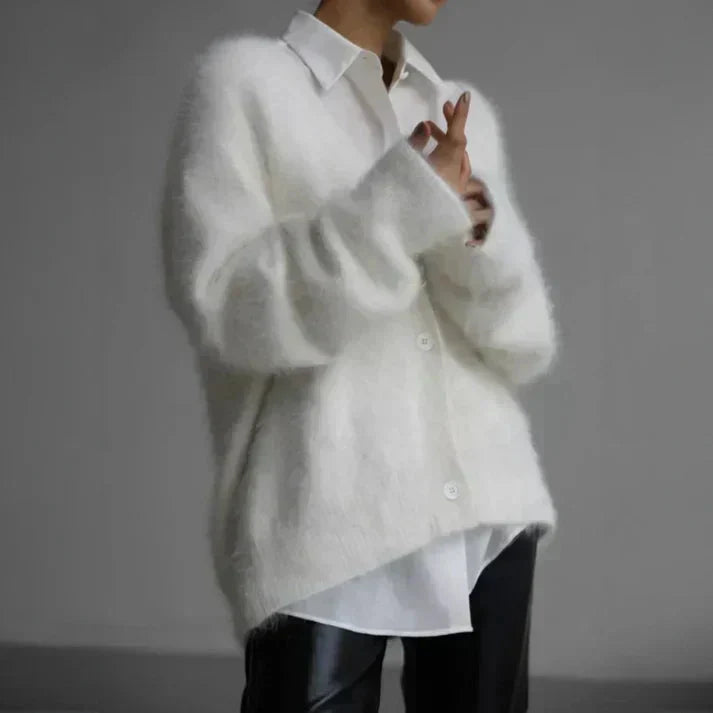 Fuzzy Off-Shoulder Sweater | Soft & Cozy | Effortless Chic