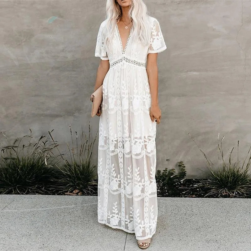 Grace | White Lace | Bohemian Wear | Cotton