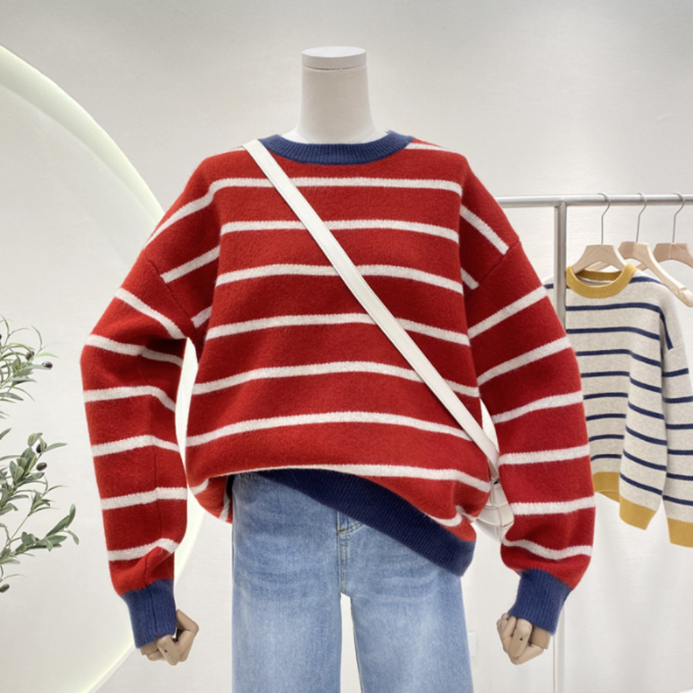 Striped Sweater | Relaxed Fit | Bold and Versatile