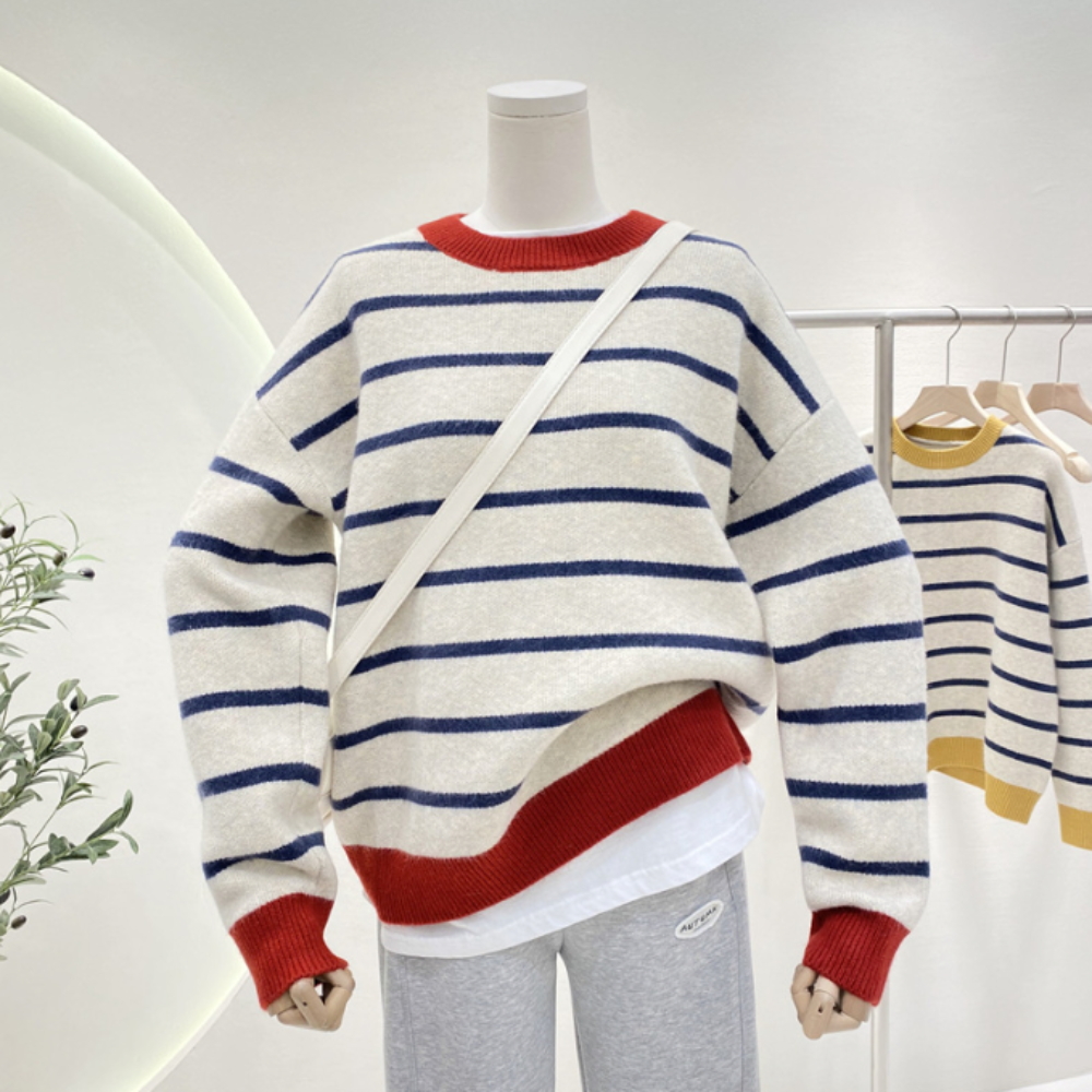 Striped Sweater | Relaxed Fit | Bold and Versatile