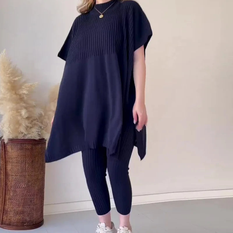 Ribbed Knit Two-Piece Set | Chic & Comfortable | Effortless Style