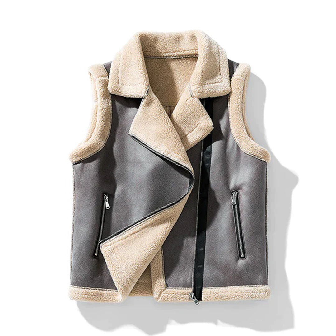 Cozy Sherpa Vest | Modern Zippered Design