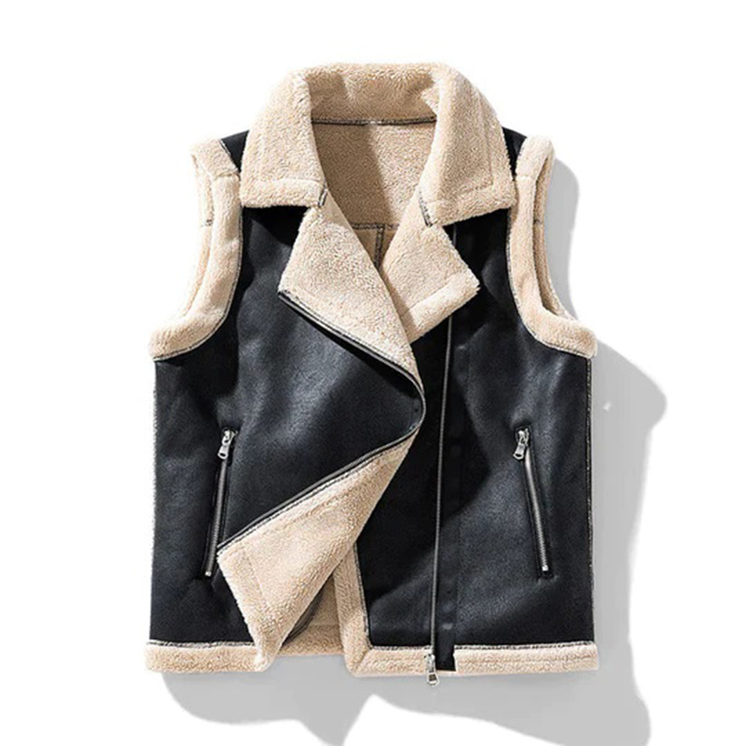 Cozy Sherpa Vest | Modern Zippered Design