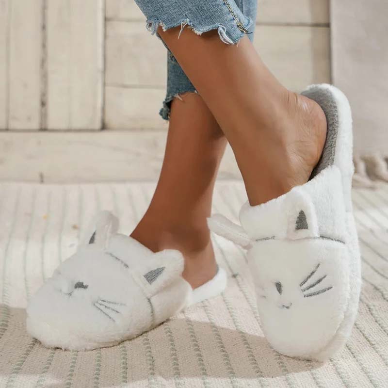 Cozy Cat Ear Slippers | Indoor Relaxation | Plush Fleece