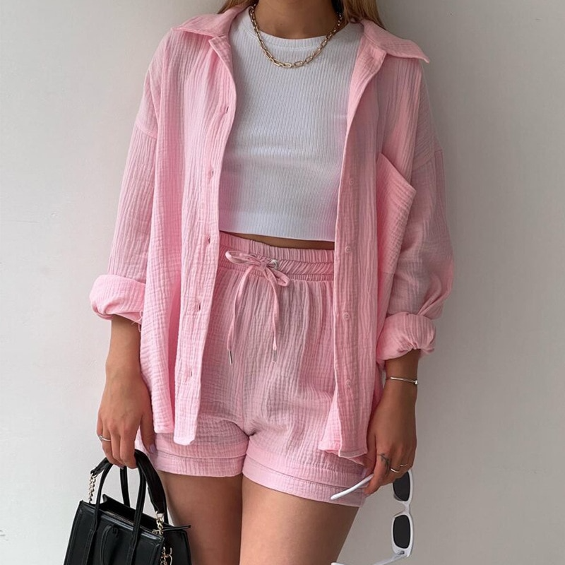 Cotton Lounge Set | Relaxed Fit | Breathable Fabric