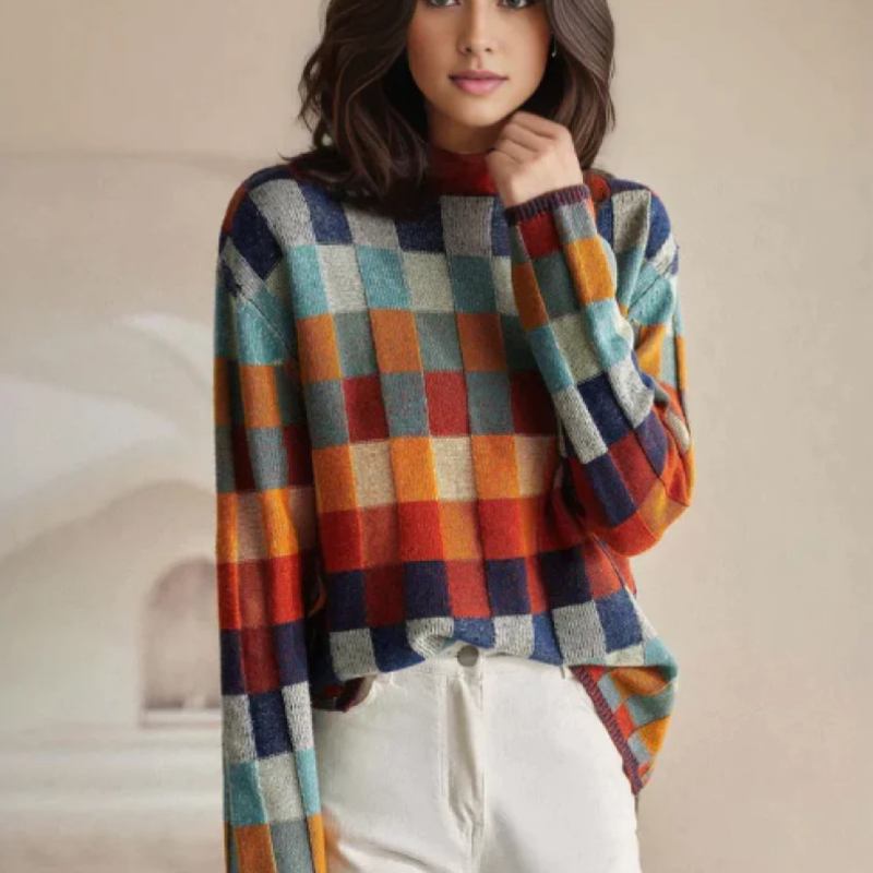 Mila | Multicolor | Autumn Casual | Soft Wool Blend