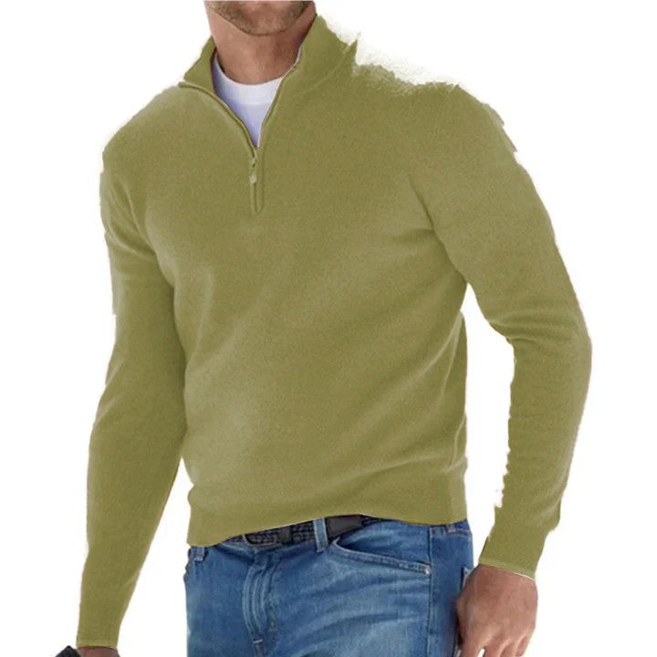 Half-Zip Sweater | Cotton Blend | Stylish and Comfortable