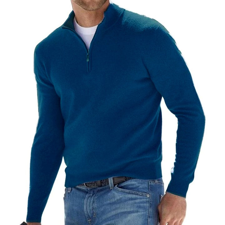 Half-Zip Sweater | Cotton Blend | Stylish and Comfortable