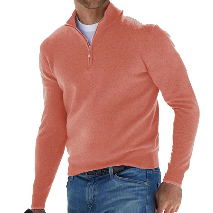 Half-Zip Sweater | Cotton Blend | Stylish and Comfortable